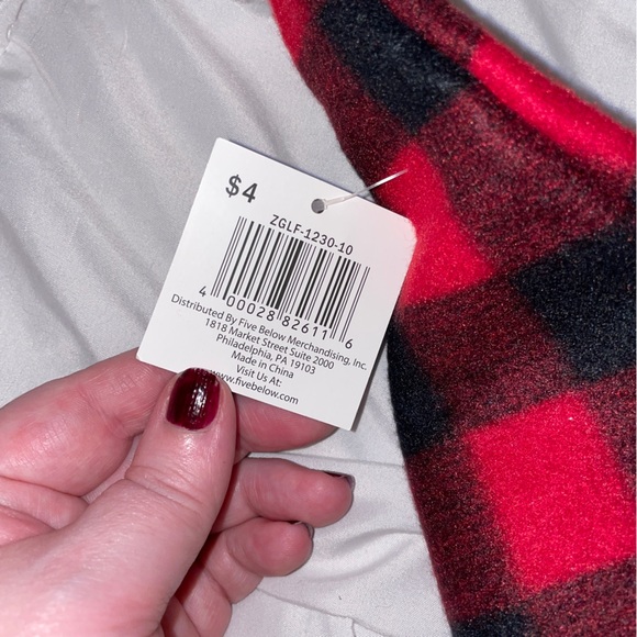 NWT Buffalo Plaid Reindeer Hat ❤️🖤 - Picture 6 of 9